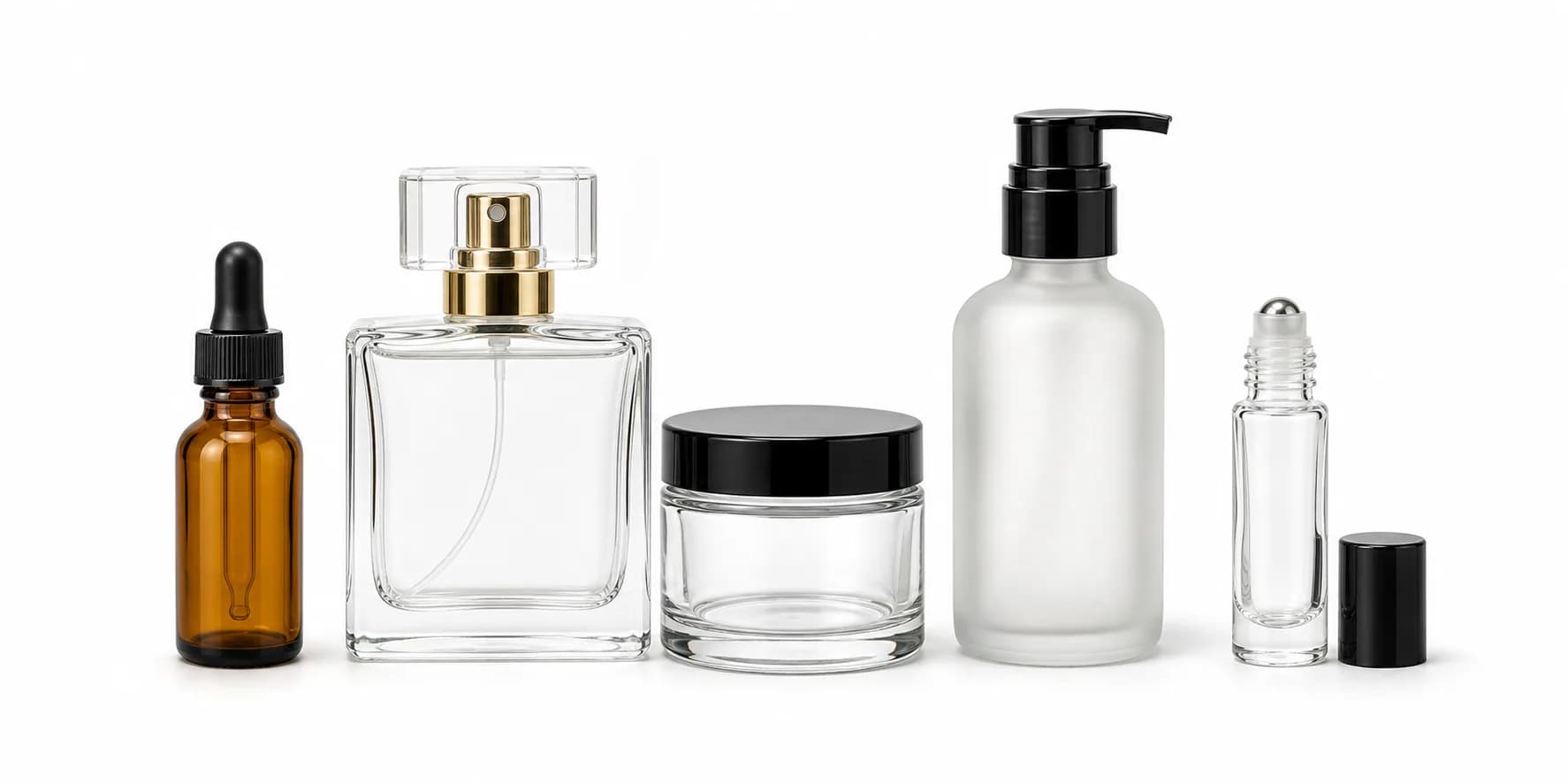Beauty & Personal Care glass packaging scene