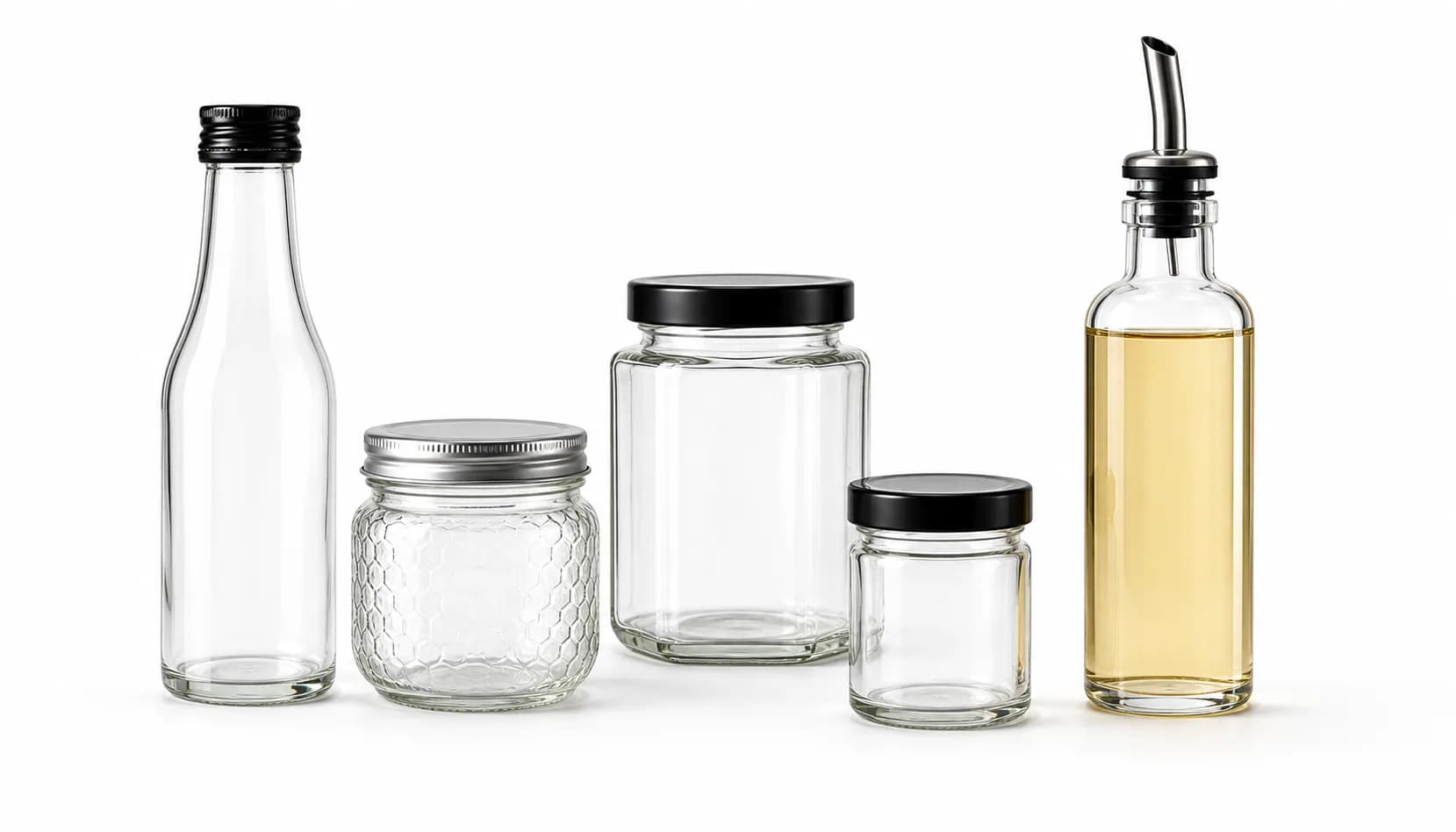 Food & Sauce glass packaging scene