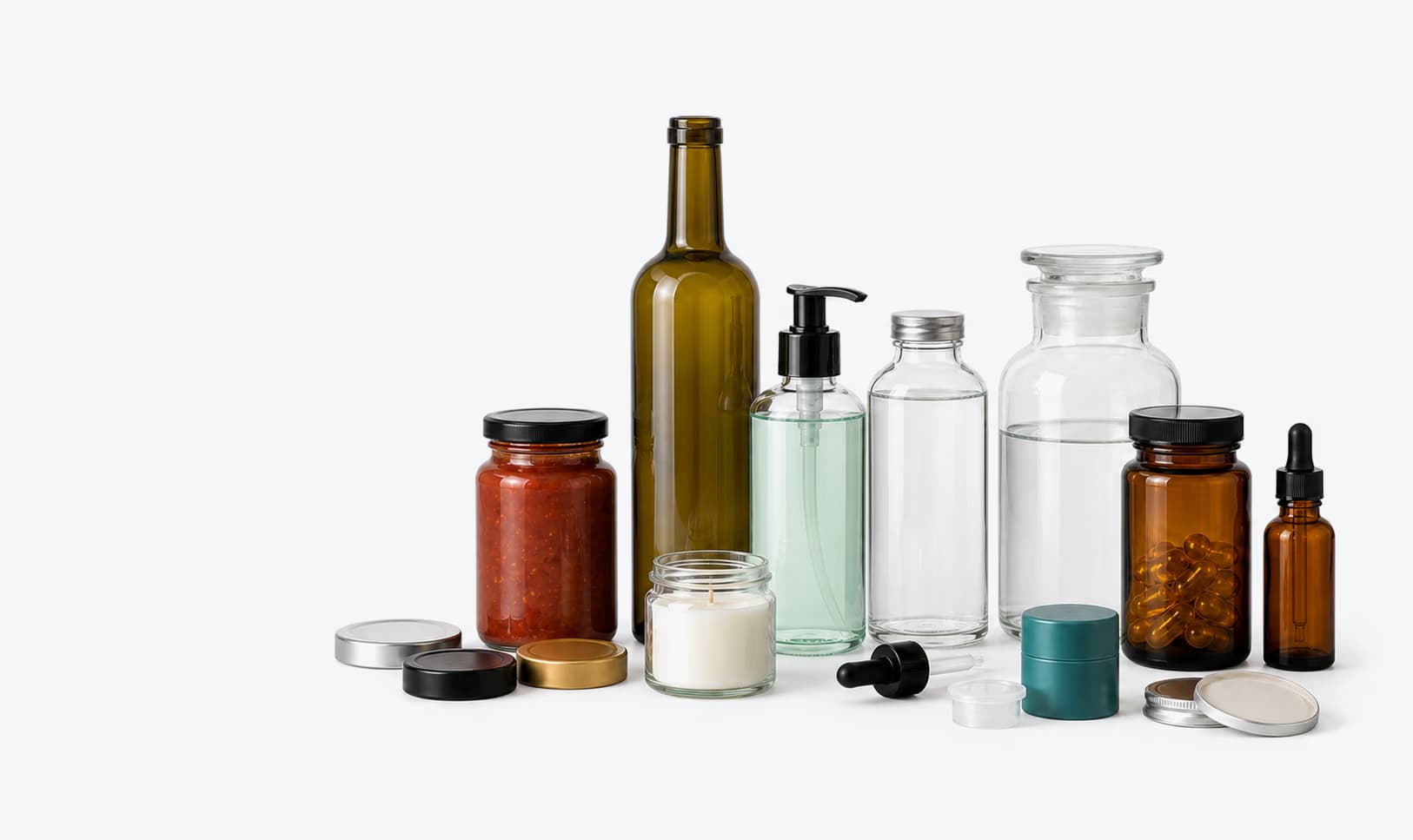 Glass packaging applications for food beverage beauty home fragrance laboratory and pharmaceutical markets