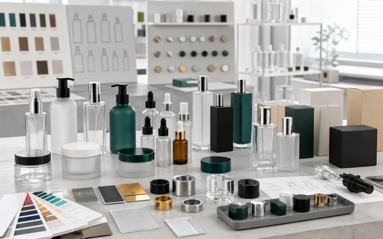 OEM ODM private label glass packaging customization samples