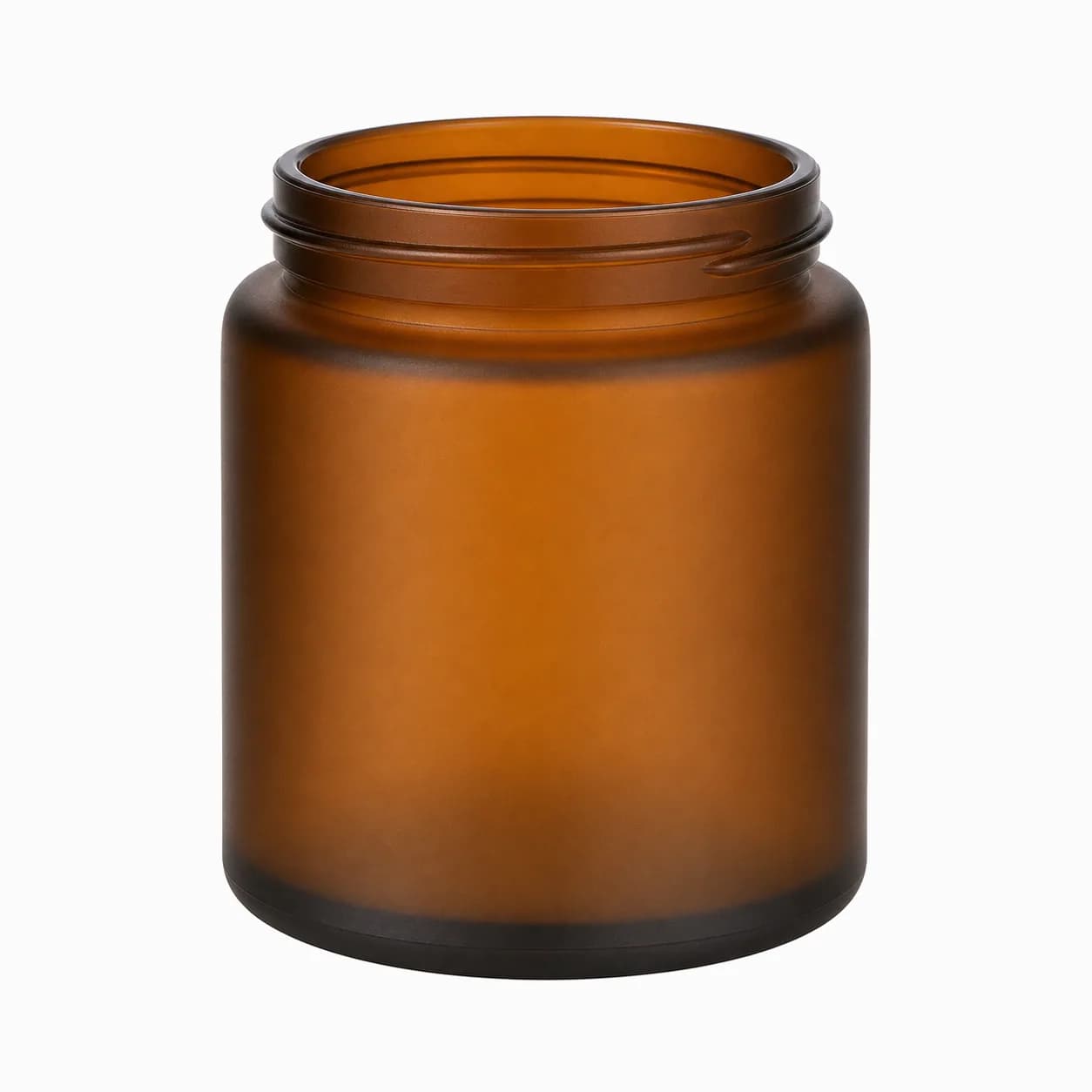 Frosted Amber Apothecary Jars