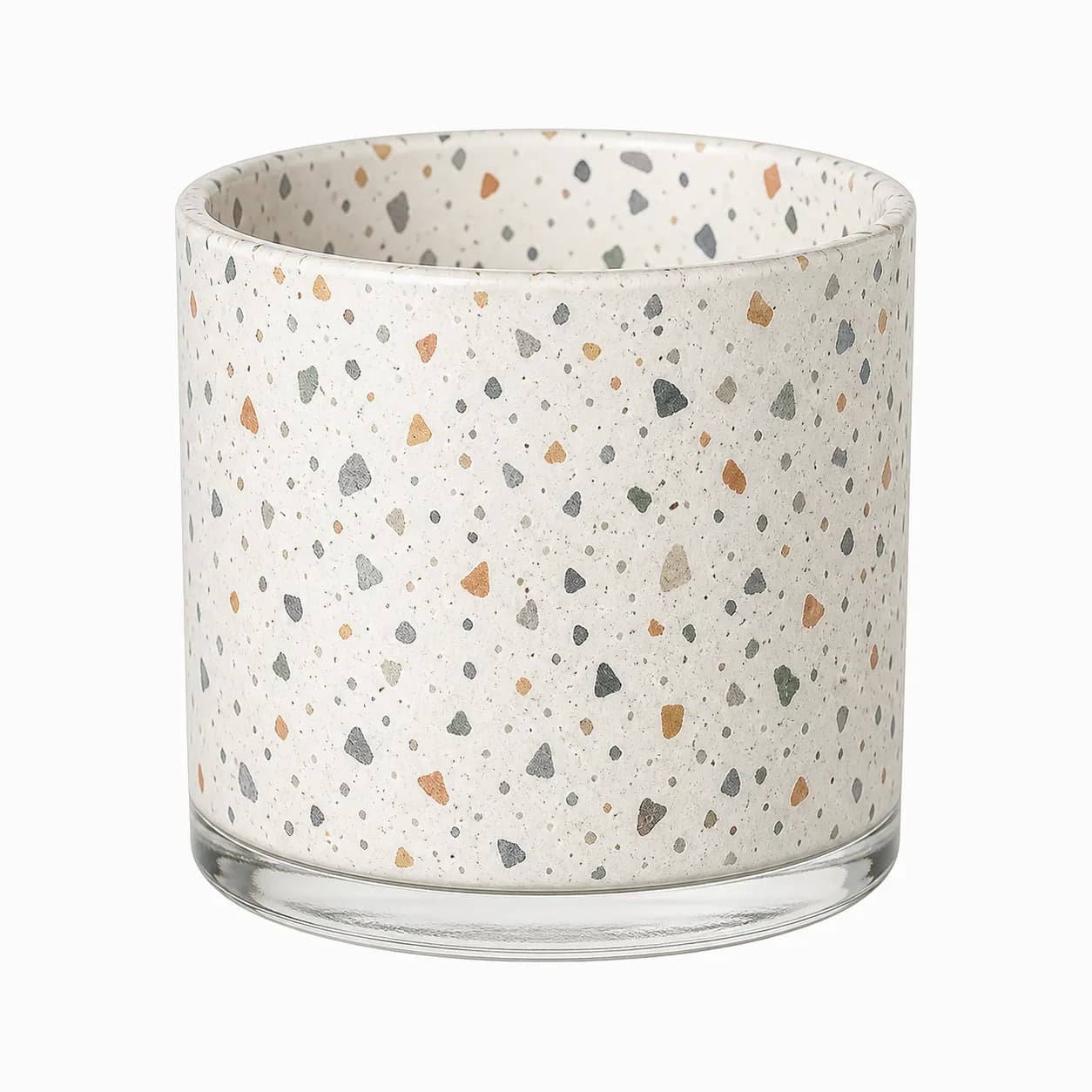 Terrazzo-style Glass Liner Cups