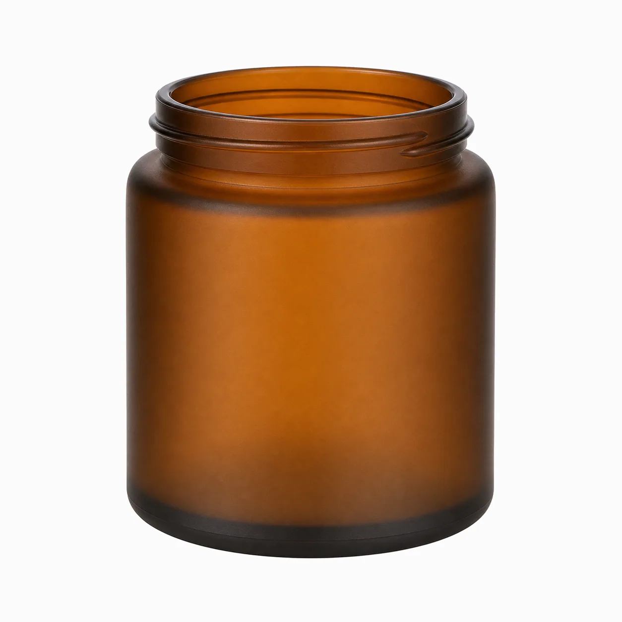 Frosted Amber Apothecary Jars