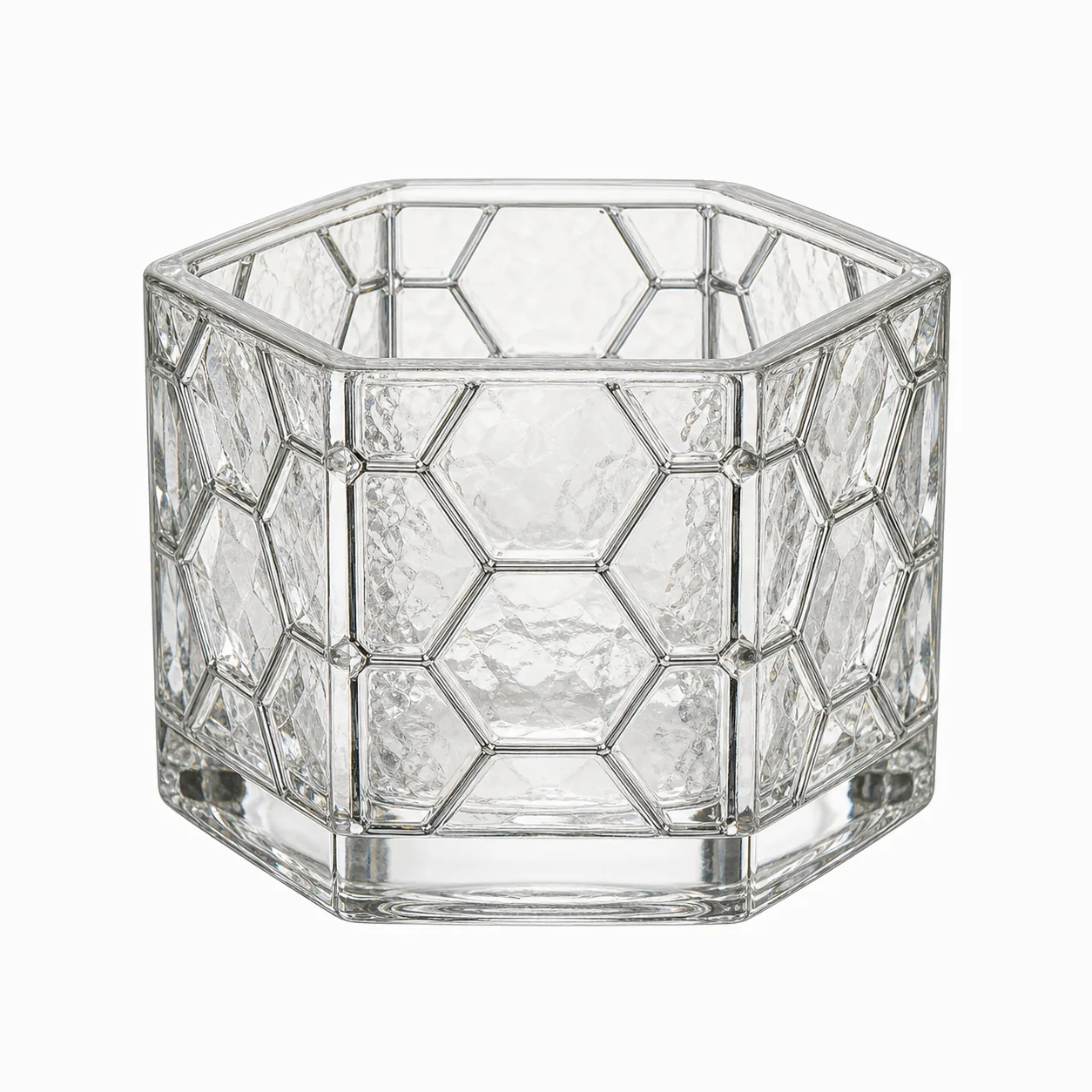 Hexagonal Mosaic Tealight Holders