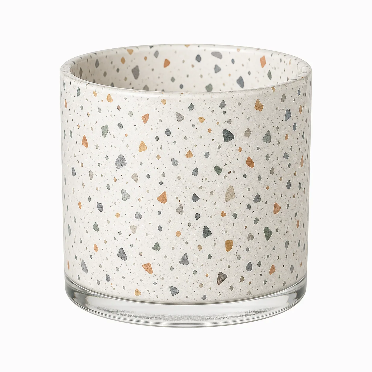 Terrazzo-style Glass Liner Cups