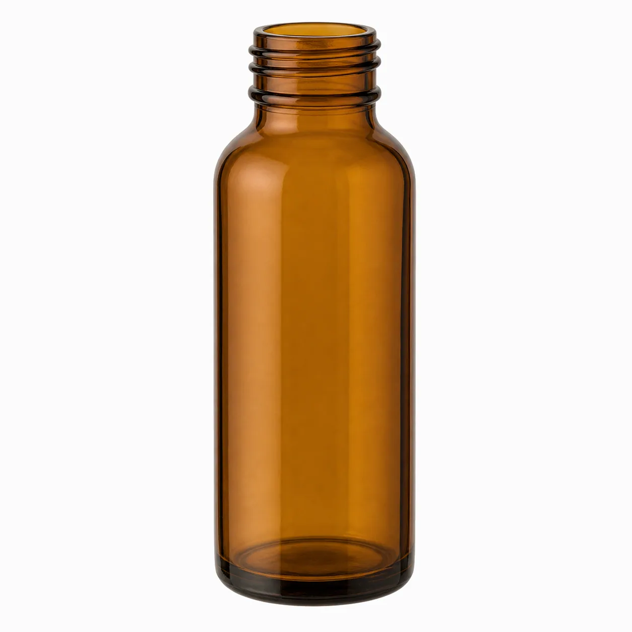 Amber Tubular Oral Liquid Bottles